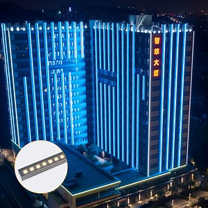 [Hot Item] Building Lighting 12V 24V RGB LED Wall Washer Facade LED IP65 Aluminum Outdoor Linear Facade Lighting