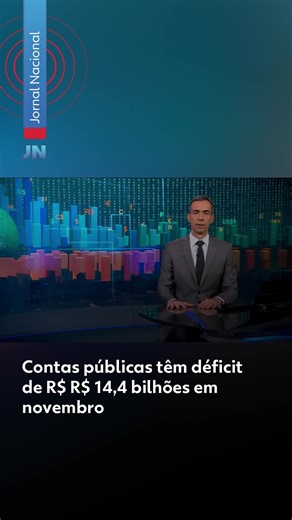 Déficit primário das contas públicas em novembro