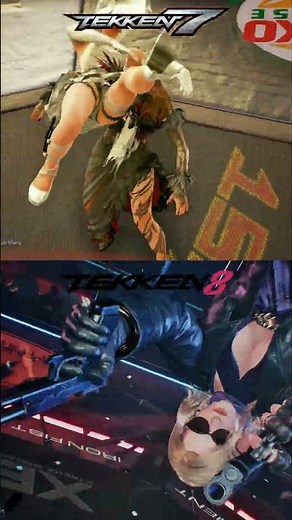 TEKKEN 7 vs. TEKKEN 8 - NINA WILLIAMS Rage Art (Comparison)