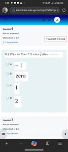1:4543\%learn3.sha.edu.eg/mod/quiz/attempt.pQuestion 6Not ... | Filo