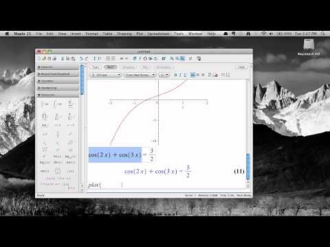 Solving equations in Maple 15