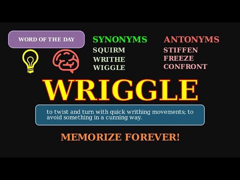 Wriggle: The Word for Squirming & Escaping 🪱 A Clever Verb