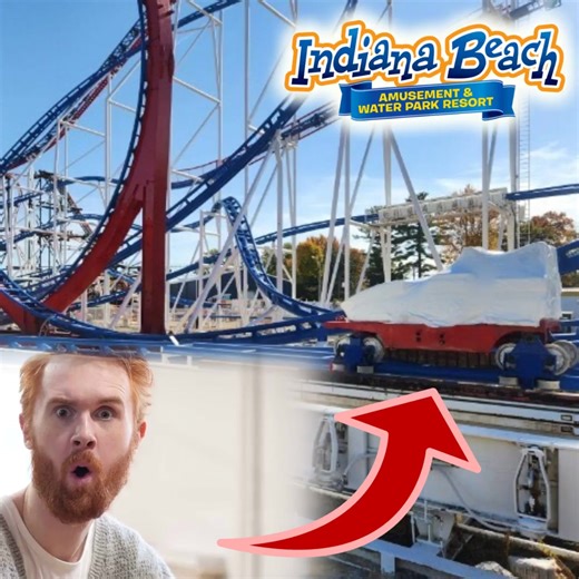 Progress on the Schwarzkopf Triple Loop - The lead car has been put on the track for initial testing! We will continue to provide updates as they become available. | Indiana Beach Amusement & Water Park Resort