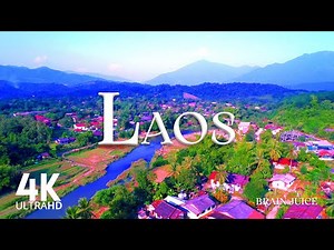 LAOS (4K UHD)- Relaxing Music, Peaceful Soothing Instrumental Music With 4K Video Ultra HD