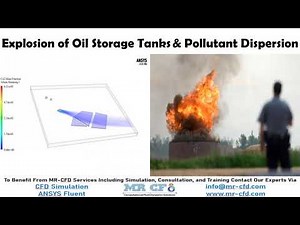 ANSYS FLUENT Training: Explosion of Oil Storage Tanks and Pollutant Dispersion
