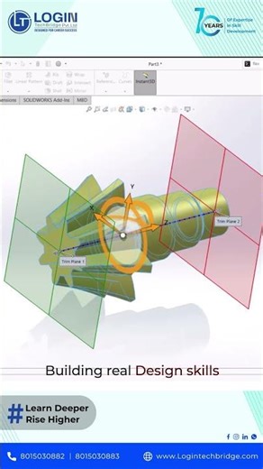 Helical Gear Design in SolidWorks (Fast & Easy) | Student Project Workflown