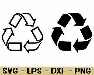 Recycle Symbol Svg, Dxf, Png - Etsy Canada