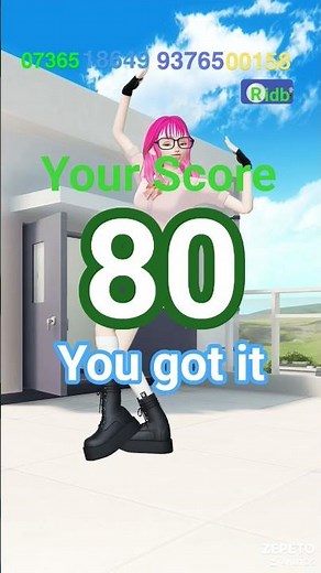 Videoke score 80
