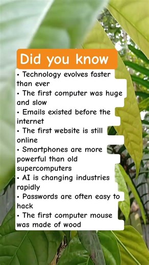 Technology Facts You Didn’t Know 💻