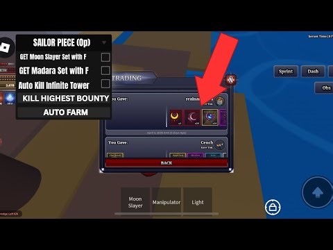 [🌘] Sailor Piece Script NO KEY | Get Madara Set with F | Moon Slayer with F | Auto Level | Tower