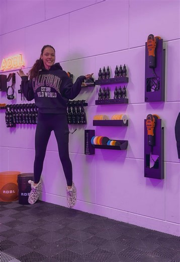 WORKPLACE GLOW UP 😍✨ Clean workspace = clean mind. There’s nothing more satisfying than a perfectly organised setup. My OCD mind loves this 😮‍💨✨ @poka_premium making the perfect equipment for a job like this. And my @adbl_official products never looked this good. Work space goals ✔️🖤 All the products u use I buy @waschguru.de use code : detailinggirl10 for discount 🤑 #workplacegoals #detailingsetup #garageaesthetics #detailinglife #cleangarage