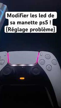 How to change the LEDs on your PS5 controller #gaming #ps5 #tip
