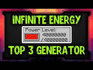 MINECRAFT TOP 3 BEST INFINITE ENERGY GENERATOR tutorial HOW TO survival with mod | Minecraft Videos