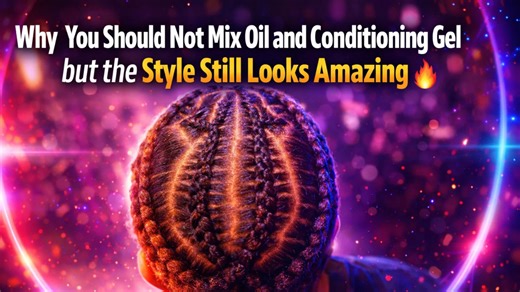 Why you should not mix oil and conditioning gel but the style still looks amazing
