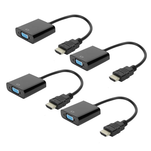 Cable adaptador de línea HDMI a VGA de 4 piezas para DVD portátil, PS3/X360 Box, video 1080P HDTV | Walmart en línea