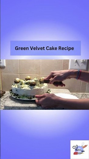 Perfectly Soft and Moist Green Velvet Cake Recipe