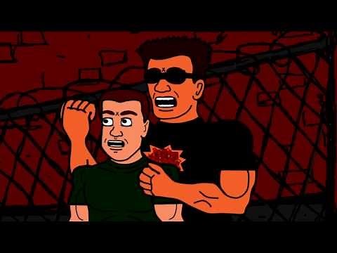 The Gay Terminator / Arnold Schwarzenegger Cartoon Parody Impersonation