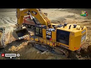 CAT 6015B Loading Mercedes & MAN Trucks | High-Production Mining Operations