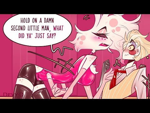 Angel Dust Get Flustered By Lucifer! Part 3 (Hazbin Hotel Comic-Dub)