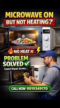 Microwave oven on,But Not Heating. Easy Fixed.