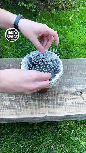 Incredible! BBQ grill from a flower pot #shorts