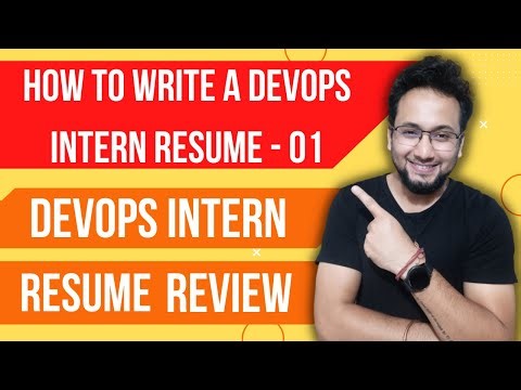 DevOps Internship Resume | How to Make DevOps Intern Resume | How to Write DevOps Intern Resume | 02