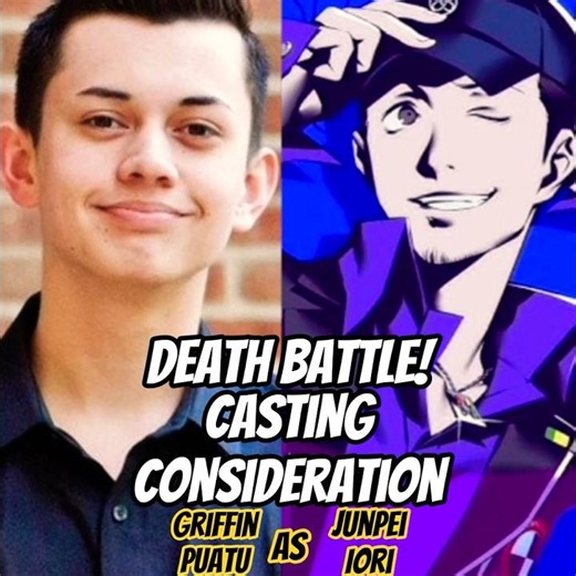 Cast and Combatant Matched - ‪@griffinpua2‬ as Junpei "Ace Detective." | #deathbattle 💀 #persona