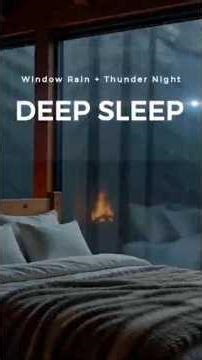 Rain on Window for Deep Sleep | Relaxing Rain Sounds | Rain Ambience