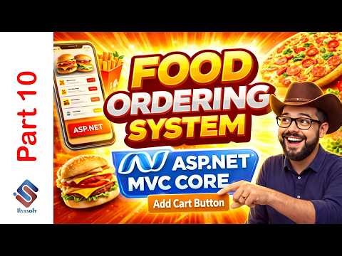 ASP.NET Core MVC Food Ordering System Part 10 | Implement Add to Cart Button