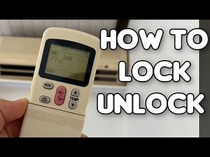 How to Unlock and Lock Remote on Midea TECO Mistral Air Conditioning
