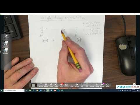 Weighted Average on a Number Line