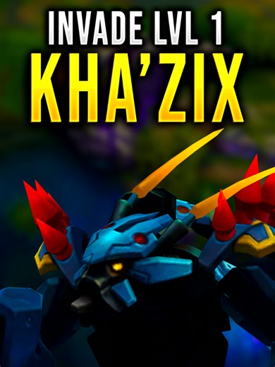 LVL 1 KHA'ZIX INVADE #khazix #leagueoflegends #leagueoflegendsriotgames #leaguetiktok #leaguememes