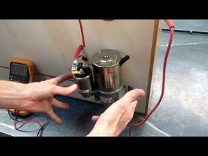 Testing a starter motor circuit (shorter version without explanation)