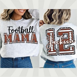 Personalized Football Mom PNG, Custom Gameday Football PNG, Football Mama Png, Customized Football, Softball Sublimation - Etsy