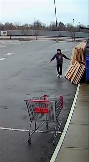 Teen's Shopping Cart Joyride Gone Wrong #Shorts #Viral #Short