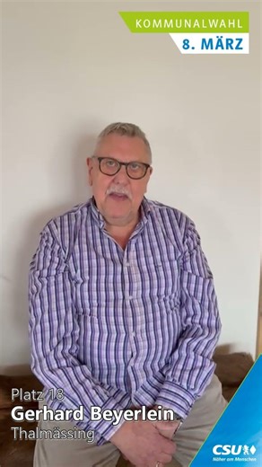 CSU Thalmässing Wahl #18 Gerhard Beyerlein