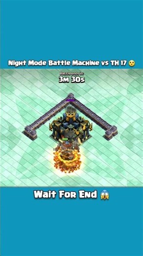 TH17 vs The Hammer! 🔨 Can Battle Machine's Electric Power win? #battlemachine #townhall17 #cocshorts