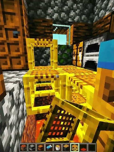 Minecraft Lava Surprise Trap Moment ☠️ #minecraft #minecraftshorts #minecraftmoments #minecrafttraps