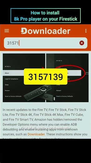 Install 8k pro player on Firestick #firestick #tv #iptvplayer