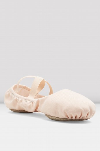 Ladies Performa Stretch Canvas Ballet Shoes, Theatrical Pink