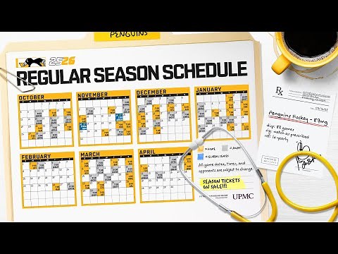 2025.26 Schedule Release | Pittsburgh Penguins