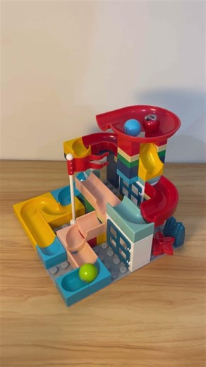 Marble Run ASMR Blocks 31 03d 🔴🔵🟡 #marblerun #asmr #marblerace