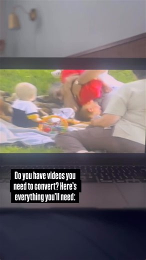 Rachel on Instagram: "It was way easier to digitize these sweet home videos than I thought! Here is what you need: 1. A computer with QuickTime 2. A video capture converter 3. VHS adapter 4. DVD/VHS player 5. A usb-c to HDMI converter (only if your computer isn’t compatible with HDMI - I was using a Mac)"