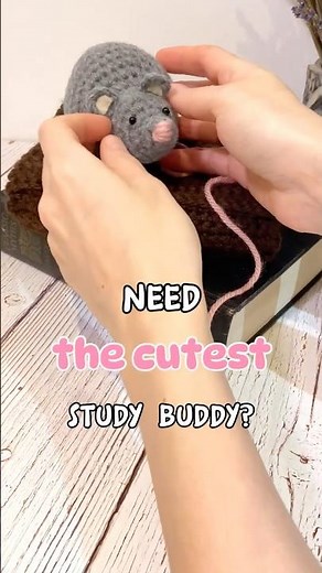 🐭📖 The Cutest Crochet Mouse Ever | NEW Cozy Amigurumi Pattern for Book Lovers! #crochetideas