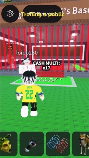 Trolling a public server #troll #sab #stealabrainrot #roblox