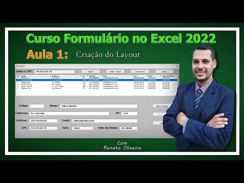 Lesson 01 - How to Create a Data Registration Form in Excel - Creating the Layout