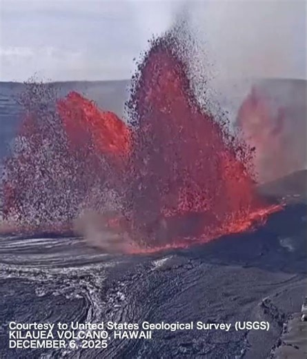 SCENE: Hawaii's Kilauea volcano spews molten lava in latest eruption