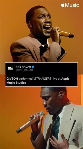 GIVĒON performed “STRANGERS” live at Apple Music Studios | RNB RADAR