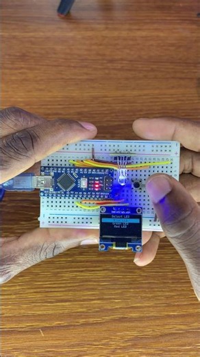 DIY Arduino Menu Display project to control an RGB Light through an OLED Display #arduino #robotics