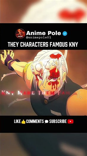 Characters Made KNY Famous ❤️‍🔥 #anime #kny #demonslayer